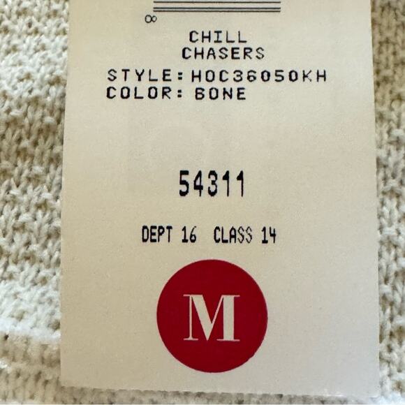 Cricket Lane Collection CLC white bone long sleeve turtleneck sweater size M
 b2 - Picture 3 of 6